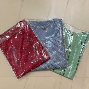 Kurti, ladies kurti, combo of 3, new