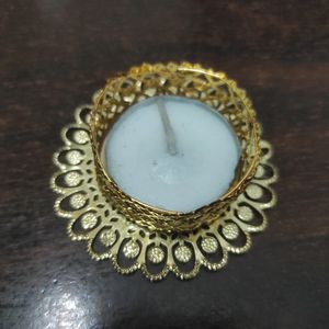 Beautiful Golden T-light Diya