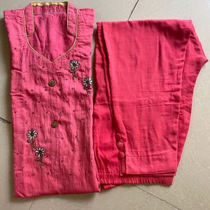 Beautiful Embroided Kurta Pant With Dupatta