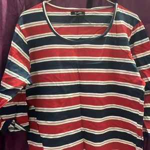 Stripes Red blue T Shirt