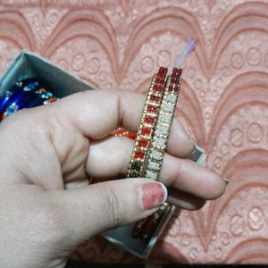 Glass Bangles Combo In Different Colours