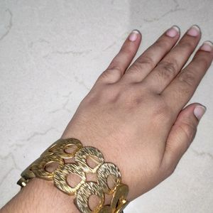 Golden bracelet party wear