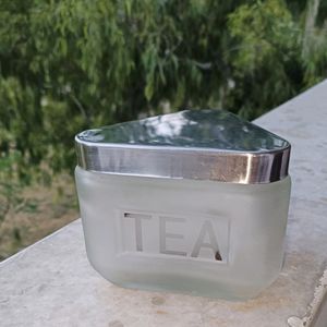 Transparent Glass Container With Steel Lid