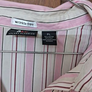 Pink And White Striped Shirt