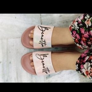 Pink Benetton Slippers