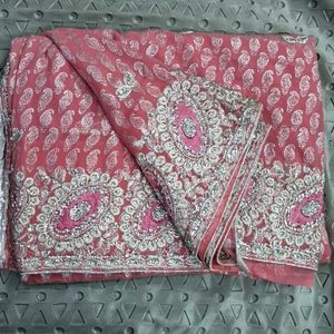 Pack Of 2 Saree With Stitched Design Blouses