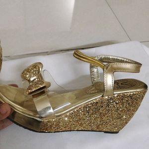 Golden Sandals For Women And Girls