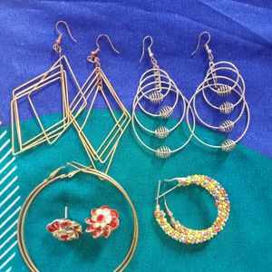 5 Pair Of Earrings