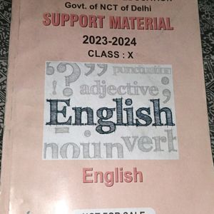 English Support Material Book For Class 10th