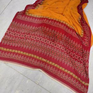 Chunri Print Saree