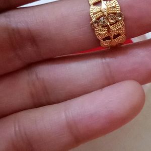 Latest Designed Elegant Golden Ring With Stones