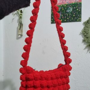 Cute Pop Corn Crochet Handbag