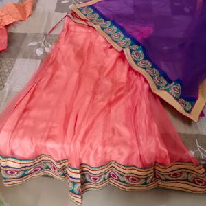 Peach Colour Lehnga