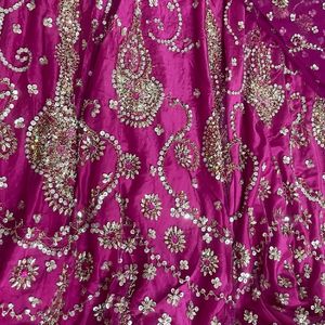 Very Pretty Pink Rani Colour Lahenga