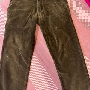 Brown Cotrise Pant