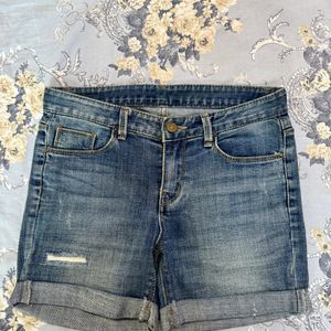 Set Of 2 Denim Shorts