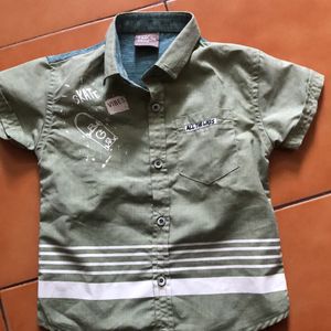 Boy Cotton Shirt Half Sleeves