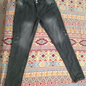 Faded Dark Grey Jeans