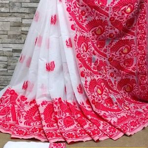 Beautiful Saree For Durga Puja