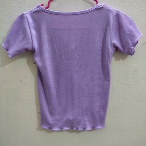 Violet Crop Top