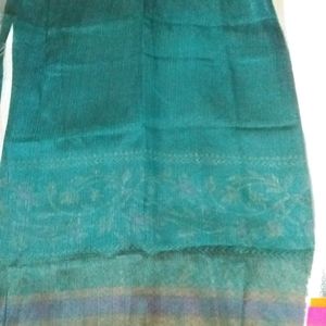 New Cotton Silk Saree With Blousepc