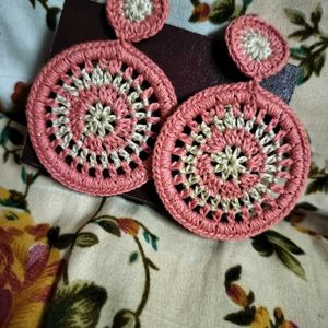 Crochet Earrings/ Dangling Studs.