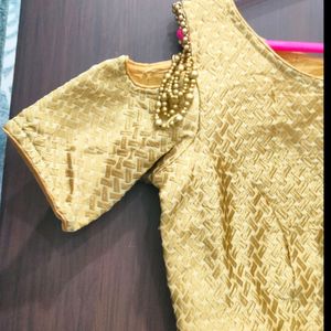 Golden Party Wear Blouse