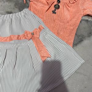 Skirt With Tops Baby Dress In Party Look