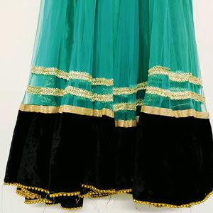 Beautiful Ocean Green Long Top Just For 150rs.