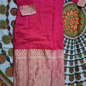 Chanderi Embroided Fancy Kurti