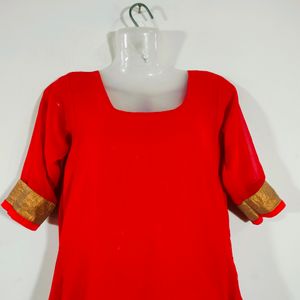 Red Casual Kurta (Women's)