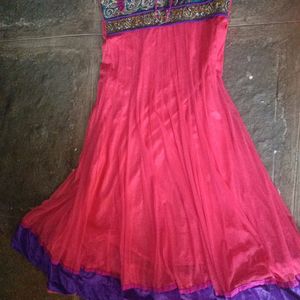 3 Peice Beautiful Colour Anarkali Gown,💕❤️