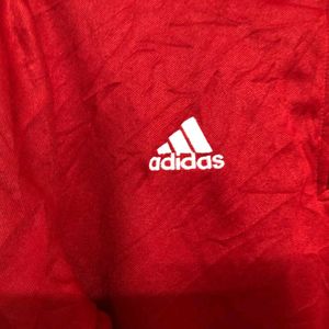 Adidas Red Long Sleeve T Shirt