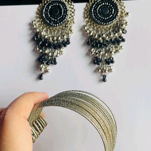 Combo : Earring Set And Bracelet