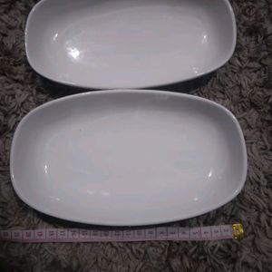 White Dishes For Serving Namkeen etc.