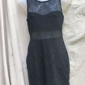 I. BLACK NET SEXY BODYCON