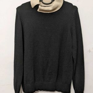 Korean Style White Collar Sweater