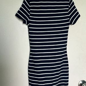 H&M striped bodycon dress