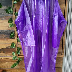 Brand New Purple Poncho Raincoat