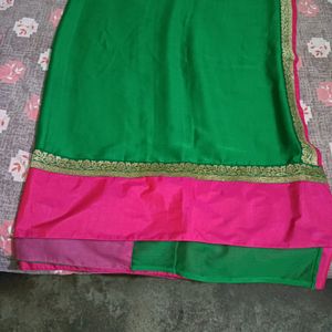 Green Saree Like New