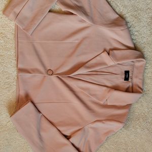 Baby Pink Cropped Blazer