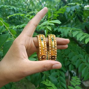 Marwari Krishna Morpankh Saree Bangles