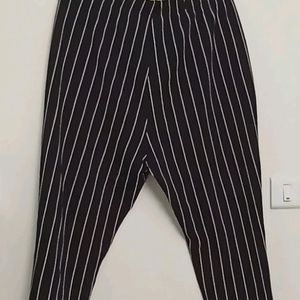 Black Stripe Pant