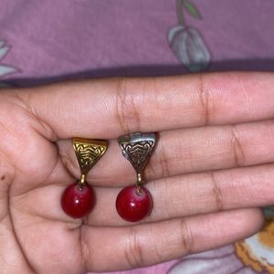 Aesthetic Red Diamonds Jewellery Set