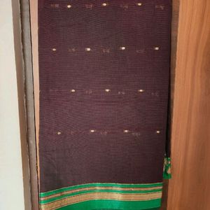 Magenta Cotton Silk Saree (Women)