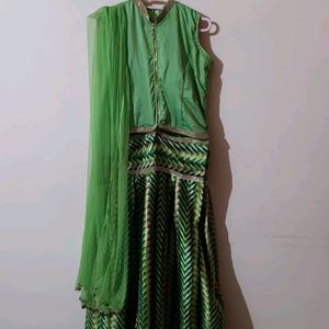 Green Lahenga Set