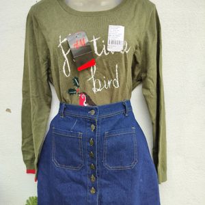 Olive Green New Top
