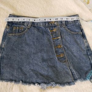 Denim Skort