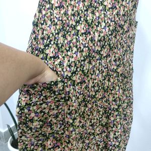 Floral Pocket Shift Dress