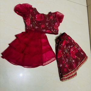 Baby Girl Lengha Set